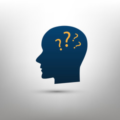 Questions, Answers, Uncertainty - New Possibilities, Opportunities, Business Ideas - Vector Illustration, Icon Concept Creative Design