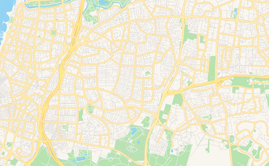 Printable street map of Ramat Gan, Israel