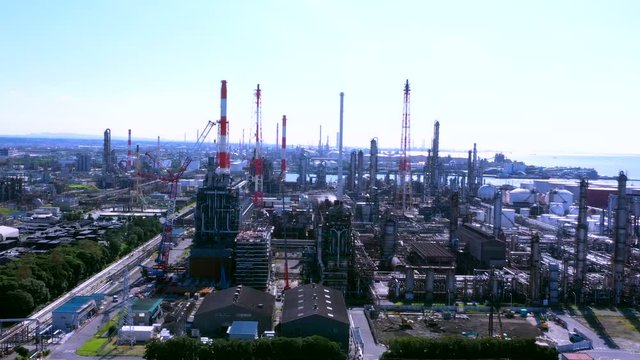 工業地帯の空撮