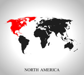 map of North America