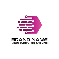 Obraz premium vector design of modern vector template technology