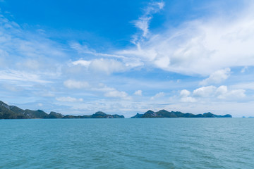 Plakat Sunny Scenery on Ang Thong National Park in Koh Samui, Thailand