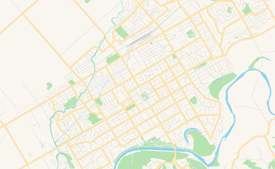 Printable street map of Palmerston North, New Zealand © Knut Hebstreit