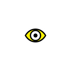 Eye Isolated Vector Line Icon. Human Eye Symbol. View Password Website Icon