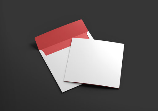 3d rendering envelope mockup
