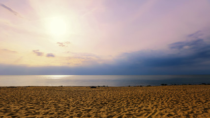 Sunset at Rigas bay, Latvia