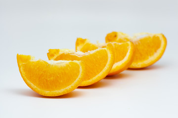 orange on isolated white background