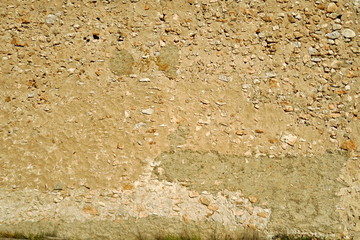 Mur de pierre ancien beige.