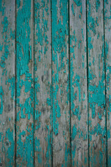 Fototapeta na wymiar blue aged wooden board