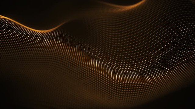 particle luxury gold abstract background wavy movement for happy new year and merry christmas festive season