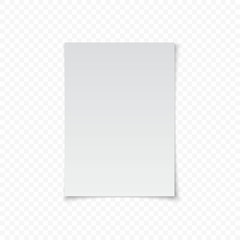 white paper with shadow