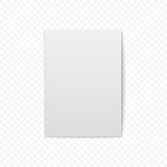 white paper with shadow
