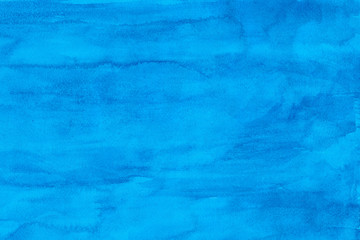 Blue watercolor background Abstract paint texture Sea backdrop