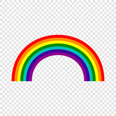 Pride gay logo with rainbow