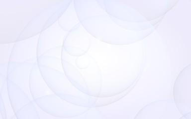 Abstract white background. Backdrop with light transparent bubbles. 3D illustration