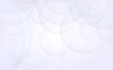 Abstract white background. Backdrop with light transparent bubbles. 3D illustration