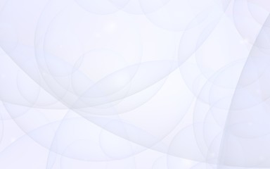 Abstract white background. Backdrop with light transparent bubbles. 3D illustration