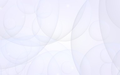 Abstract white background. Backdrop with light transparent bubbles. 3D illustration