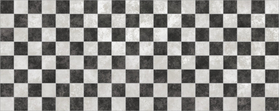 Black and white checkerboard texture background