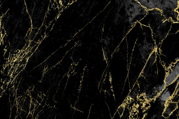 Black and gold marble texture design for cover book or brochure, poster, wallpaper background or...