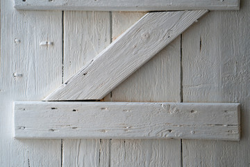 White wooden shabby element 