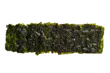 Nori seaweed isolated on white. © Nikolay