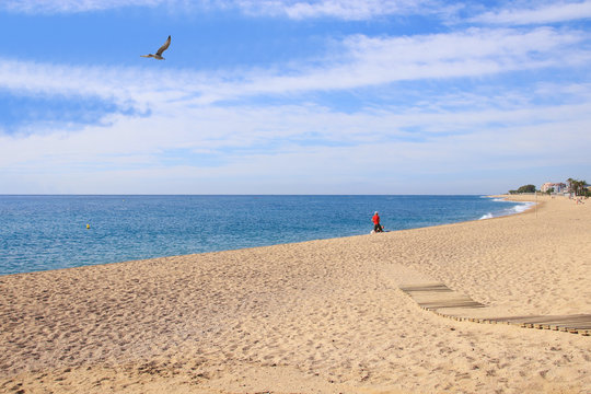 The Beach of Santa Susanna, Catalonia - Spain