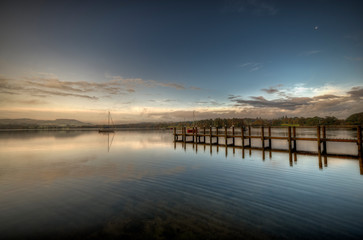 Windermere is the largest natural lake in England. in the lake district