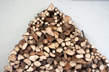 wood reserve for winter