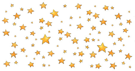 Collection of stars style sketch cartoon watercolor.