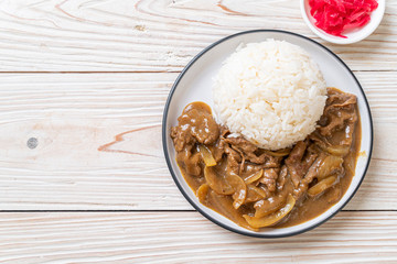 Sliced Beef Curry Rice