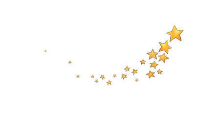 Collection of stars style sketch cartoon watercolor.