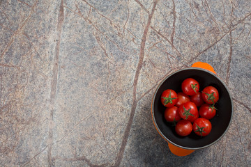 vegetables on grey stone background for food
