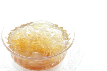 Japanese food, agar jelly with vinegar 