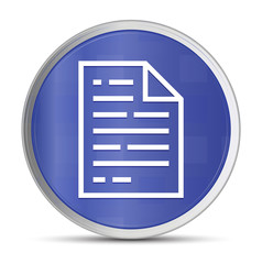 Page icon prime blue round button vector illustration design silver frame push button