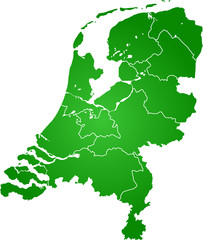 map of Netherlands