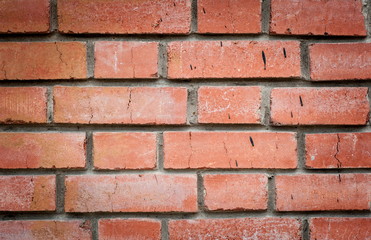 Old brickwork, a fragment of the wall