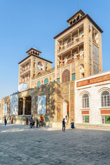 Naklejka premium Scenic view of the Edifice of the Sun, Golestan Palace