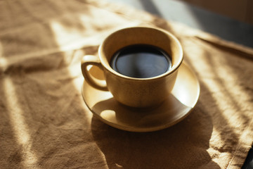 cup of coffee in the morning. espresso coffee