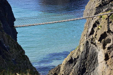 Panele Szklane  Most linowy Carrick-a-rede rope bridge Irlandia Północna