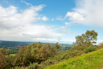 Malvern hills in the springtime