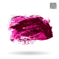 Brush stroke and texture. Grunge vector abstract hand - painted element. Underline and border design.