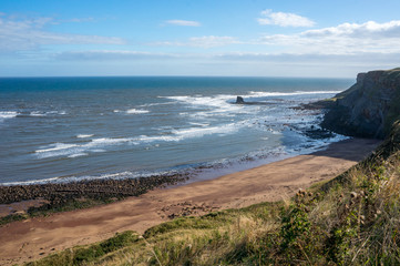 Saltwick Bay and Nab near to  Whitby