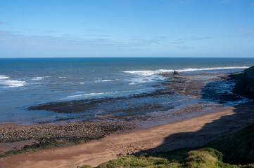 Saltwick Bay and Nab near to  Whitby