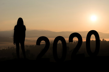silhouette of love guy and girl against sun in 2020