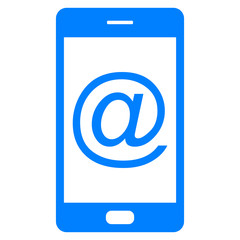 E-mail symbol und Smartphone