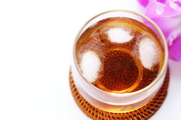 Japanese summer image, iced barley tea