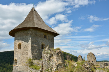 Fototapeta na wymiar Castle Somoska on borders between Slovakia and Hungary