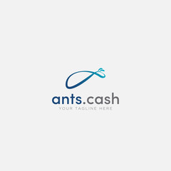 ant cash logo design abstract the ant