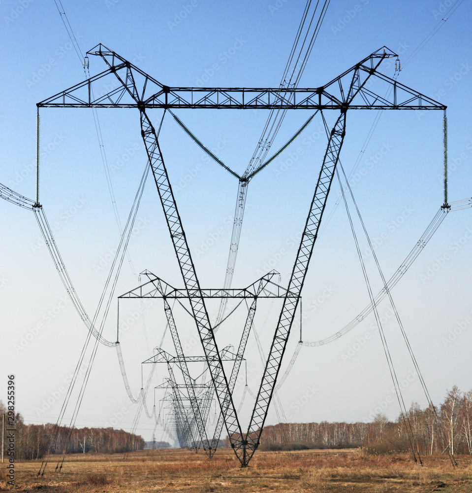 Wall mural transmission line